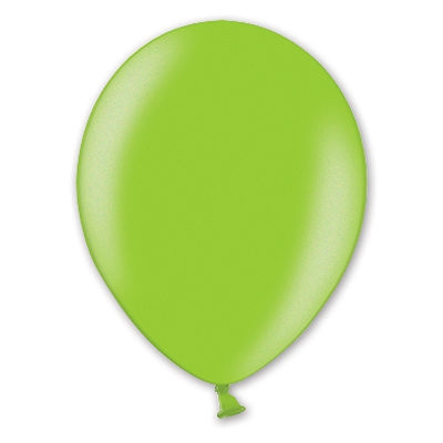Воздушный шар металлик экстра Lime Green 14″/36см