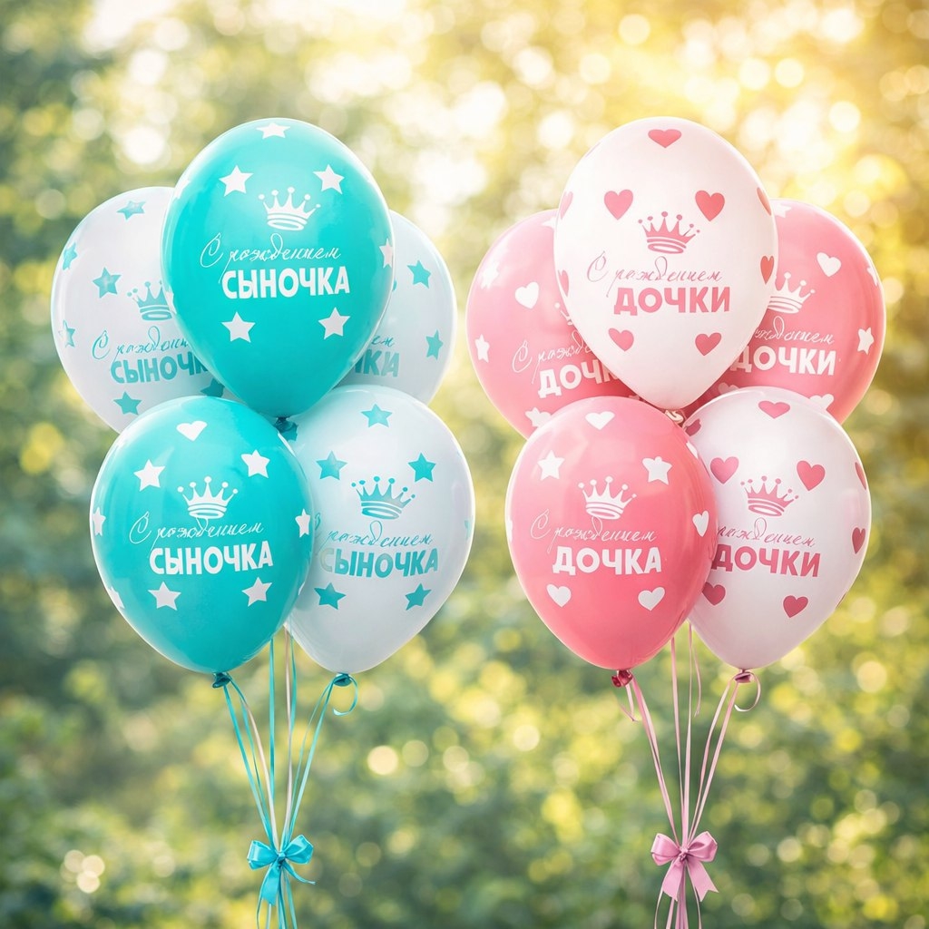 Шары из латекса для новорожденных
