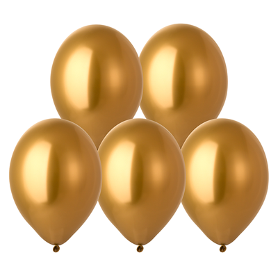 Воздушный шар хром Glossy Rich Gold 14″/36см